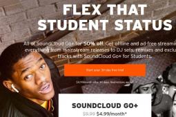 SoundCloud Go +现在为学生减半