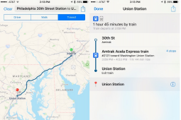 Apple Maps添加了Amtrak路线 波士顿公交路线