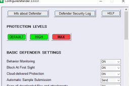 WindowsDefender配置工具ConfigureDefender3000已发布