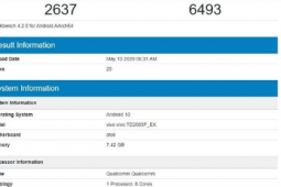 Geekbench数据库上出现一款新的vivo手机