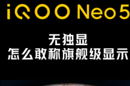 iQOO手机官方公布了新机iQOO Neo5的屏幕配置