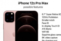 iPhone 12s Pro Max依旧采用了刘海设计