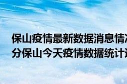 保山疫情最新数据消息情况-(北京时间)截至5月2日17时01分保山今天疫情数据统计通报