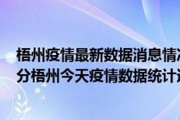 梧州疫情最新数据消息情况-(北京时间)截至5月4日01时30分梧州今天疫情数据统计通报