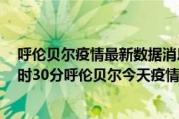 呼伦贝尔疫情最新数据消息情况-(北京时间)截至5月4日21时30分呼伦贝尔今天疫情数据统计通报