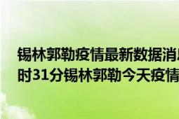 锡林郭勒疫情最新数据消息情况-(北京时间)截至5月4日12时31分锡林郭勒今天疫情数据统计通报