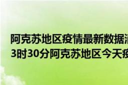 阿克苏地区疫情最新数据消息情况-(北京时间)截至5月5日23时30分阿克苏地区今天疫情数据统计通报