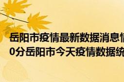 岳阳市疫情最新数据消息情况-(北京时间)截至5月6日01时30分岳阳市今天疫情数据统计通报