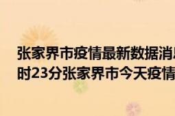 张家界市疫情最新数据消息情况-(北京时间)截至5月6日10时23分张家界市今天疫情数据统计通报