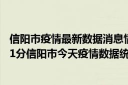 信阳市疫情最新数据消息情况-(北京时间)截至5月7日03时01分信阳市今天疫情数据统计通报