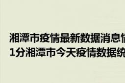 湘潭市疫情最新数据消息情况-(北京时间)截至5月6日10时21分湘潭市今天疫情数据统计通报