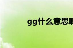 gg什么意思啊（gg什么意思）