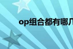 op组合都有哪几个成员（OP组合）