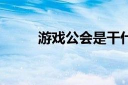 游戏公会是干什么的（游戏公会）