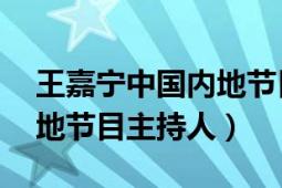 王嘉宁中国内地节目主持人（王嘉宁 中国内地节目主持人）