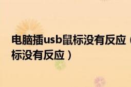 电脑插usb鼠标没有反应（如何解决笔记本USB接口插上鼠标没有反应）