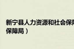 新宁县人力资源和社会保障局官网（新宁县人力资源和社会保障局）