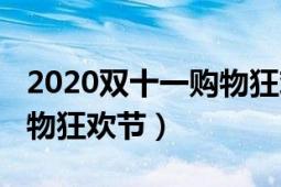 2020双十一购物狂欢节活动（2020双十一购物狂欢节）