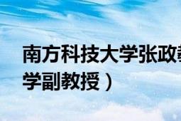 南方科技大学张政教授（张宏民 南方科技大学副教授）