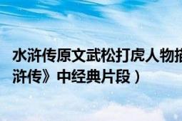 水浒传原文武松打虎人物描写片段（武松打虎 文学名著《水浒传》中经典片段）