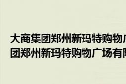 大商集团郑州新玛特购物广场有限公司财务怎么样（大商集团郑州新玛特购物广场有限公司）