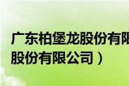 广东柏堡龙股份有限公司怎么样（广东柏堡龙股份有限公司）