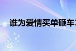 谁为爱情买单砸车13集（谁为爱情买单）