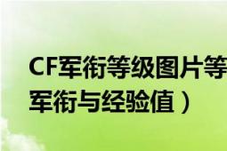 CF军衔等级图片等级经验表详解（穿越火线军衔与经验值）