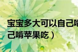 宝宝多大可以自己啃玉米吃（宝宝多大可以自己啃苹果吃）