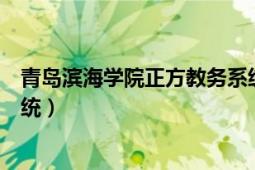 青岛滨海学院正方教务系统登录（青岛滨海学院正方教务系统）