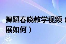 舞蹈春晓教学视频（视频中春晓的舞蹈彩排进展如何）