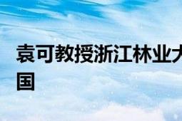 袁可教授浙江林业大学林业与生物技术学院中国