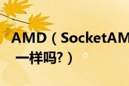 AMD（SocketAM2+和 AMD SocketAM2 一样吗?）