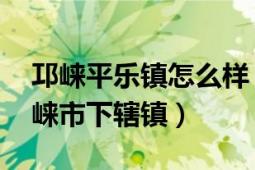 邛崃平乐镇怎么样（平乐镇 四川省成都市邛崃市下辖镇）