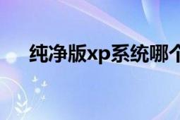 纯净版xp系统哪个好（纯净版XP系统）