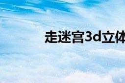 走迷宫3d立体游戏（走迷宫3）