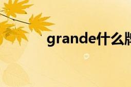 grande什么牌子（GRANDE）