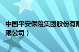 中国平安保险集团股份有限公司（中国平安保险 集团股份有限公司）