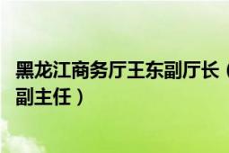 黑龙江商务厅王东副厅长（王晓松 黑龙江省政府外事办公室副主任）