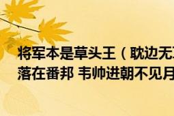 将军本是草头王（耽边无耳水汪汪 韦帅进朝不见月 木易流落在番邦 韦帅进朝不见月猜四种姓）