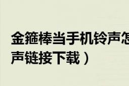 金箍棒当手机铃声怎么样（跪求金箍棒手机铃声链接下载）