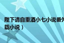 陛下请自重酒小七小说番外（陛下请自重 酒小七所著网络连载小说）