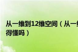 从一维到12维空间（从一维空间到十二维空间太深奥了你看得懂吗）