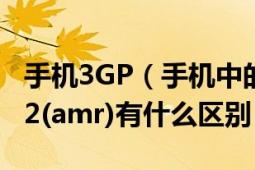 手机3GP（手机中的3gp、3gp2(acc)、3gp2(amr)有什么区别）