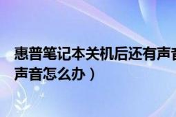 惠普笔记本关机后还有声音（惠普笔记本电脑待机后就没有声音怎么办）