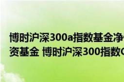 博时沪深300a指数基金净值（博时裕富沪深300指数证券投资基金 博时沪深300指数C）