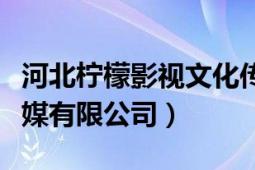 河北柠檬影视文化传媒（山西柠檬影视文化传媒有限公司）