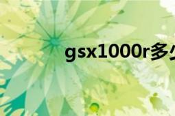 gsx1000r多少钱（gsx1000）