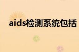 aids检测系统包括（aide 入侵检测工具）