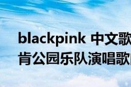 blackpink 中文歌曲（BLACKOUT 美国林肯公园乐队演唱歌曲）